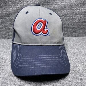 Atlanta Braves Hat Cap Strap Back Blue Gray MLB Baseball Promo SGA